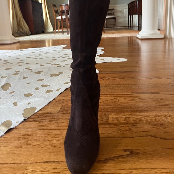 Stuart Weitzman 110 mm stiletto suede boot - Picture 11 of 12
